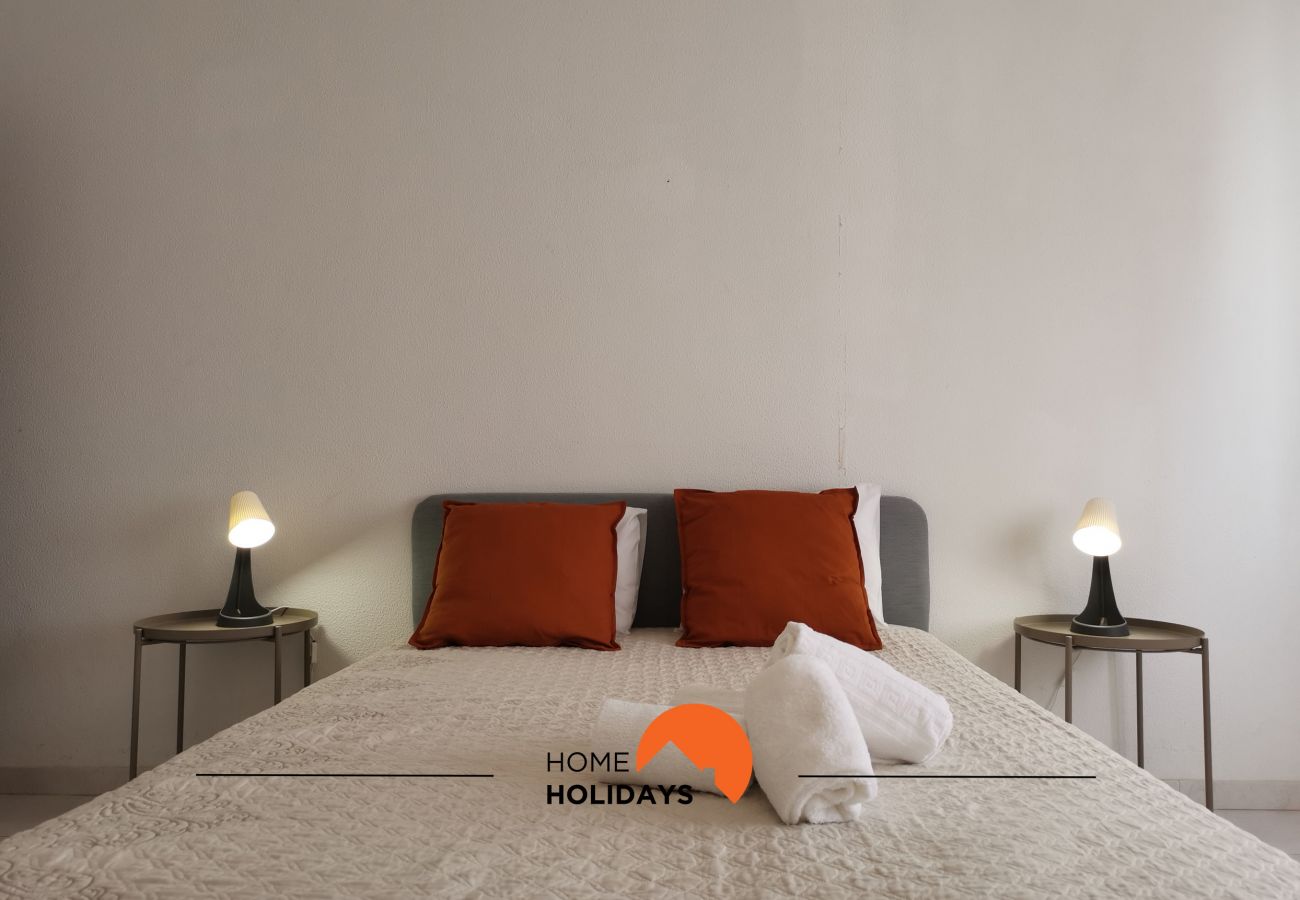 Cama de casal minimalista 